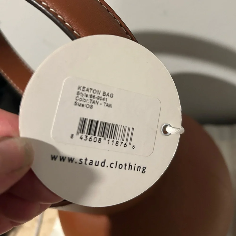 Staud Keaton Red  or brown Leather Bucket Bag or Staud Moreau Macramé Pu… - Picture 11 of 16